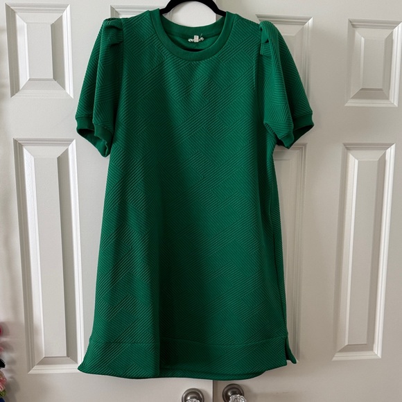 JODIFL Dresses & Skirts - JODIFL Green Textured Dress